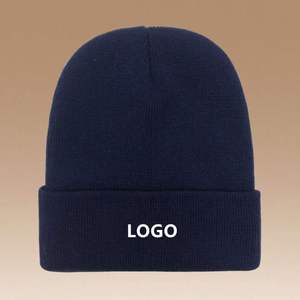 Custom Logo Soft Knitted <b>Hat</b> for Men Women Warm Winter <b>Hats</b> Acrylic Knit Cuffed Beanie Cap Unisex Promotion Gift - Product Image 1