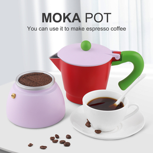 Cadeau de Noël : <span class=keywords><strong>Cafetière</strong></span> Moka Expresso en Aluminium 3, 6, 9 Tasses, Type Italien pour Plaque de Cuisson Gaz, Électrique, Induction, Logo Personnalisé - Product Image 4