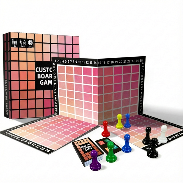 Factory Direct OEM Custom-Printed Cardboard Board Games Matte Friendly Durable Packaging Customizable Tabletop Game