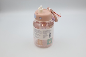 Botella de agua Kita Gummy de 700 ml, botella para beber para estudiantes y niños con pajita y tapa, logotipo personalizado - Product Image 4