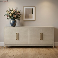 Buffet moderne en bois de noyer, grand meuble de rangement pour la cuisine