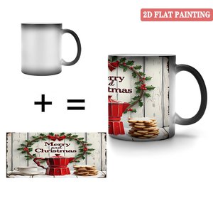 <b>Ceramic</b> <b>Cup</b> Frosted Black 11oz Heat Activated Color Changing Daily Mug - Product Image 4