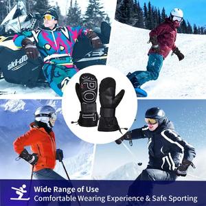 Winter Ski handschuhe Touchscreen Warme Handschuhe mit Handgelenks chutz Wasserdichte verdickte Sport handschuhe - Product Image 4
