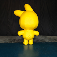 Costume gonflable interactif de lapin ambulant Longgang, certifié CE, durable et résistant à l'eau, en promotion