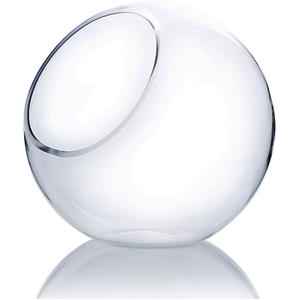 Slant Cut Bowl Glasvase, klare runde Globe Planter <span class=keywords><strong>Terrarium</strong></span> Kugel, Blumen behälter für Home Office Dekor umwelt freundlich - Product Image 2