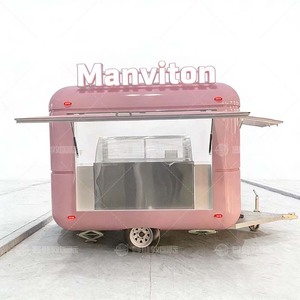 Remorque de service alimentaire mobile multifonctionnelle en acier galvanisé, cadre résistant <span class=keywords><strong>à</strong></span> la rouille, conception <span class=keywords><strong>à</strong></span> 4 roues, certifiée DOT CE pour l'extérieur - Product Image 4