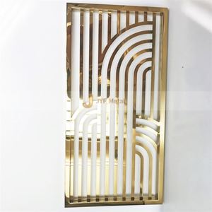 Paravents décoratifs d'intérieur en acier inoxydable découpé au laser, translucides, imperméables, durables, mobiles et faciles à installer – Offre Spéciale - Product Image 1
