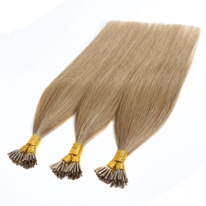 Extensions de cheveux à pointe en I en kératine double épaisseur Jasminebeauty, prix de gros, 100 % cheveux humains Remy #   Extensions de cheveux blondes glacées à pointe I - Product Image 5