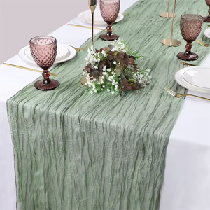 <span class=keywords><strong>Caminos</strong></span> <span class=keywords><strong>de</strong></span> <span class=keywords><strong>Mesa</strong></span> <span class=keywords><strong>de</strong></span> Organza <span class=keywords><strong>para</strong></span> Bodas y Hoteles, Mantel <span class=keywords><strong>de</strong></span> Lujo Personalizado con Efecto Arrugado <span class=keywords><strong>para</strong></span> Decoración <span class=keywords><strong>de</strong></span> Fiestas - Product Image 3