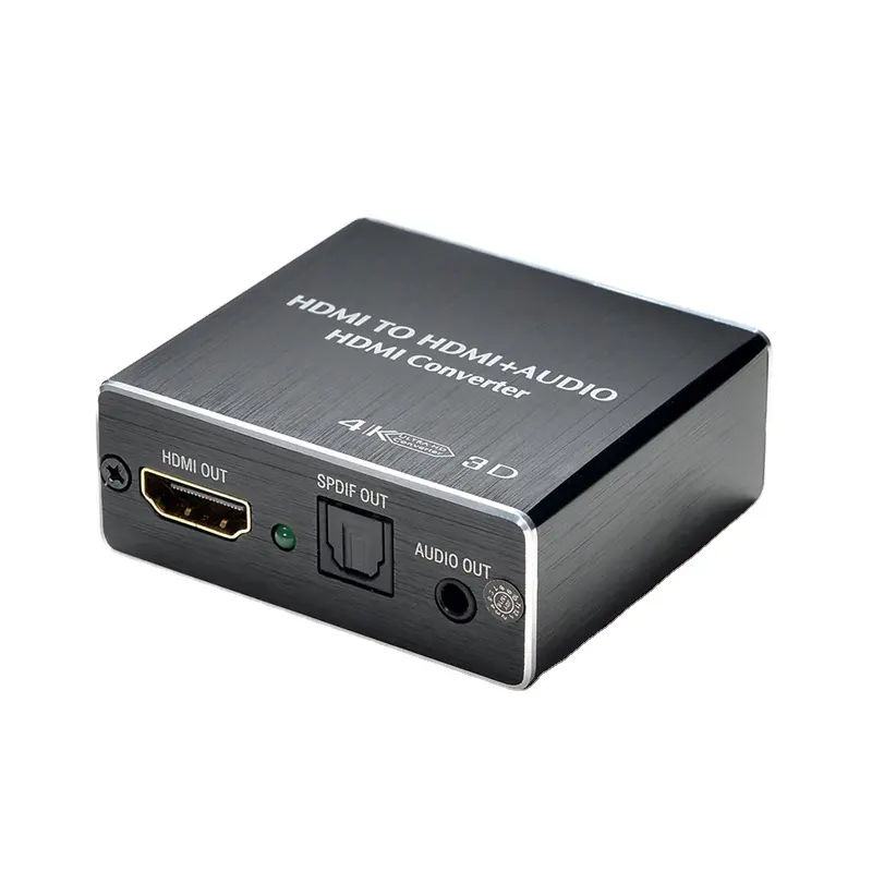 Adattatore convertitore TOSLINK SPDIF ottico da HDMI a HDMI 4K con Splitter estrattore Audio HDMI Stereo RCA R/L da 3.5mm per PC blu-ray