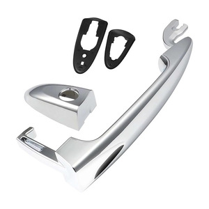 Manija de Puerta Exterior Cromada para Automóvil, Compatible con Lancia <span class=keywords><strong>Ypsilon</strong></span> 2003-2011 735350098 735409026 735434134 735434132 - Product Image 1