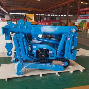 Nuevo diseño telescópico 1 tonelada 1,5 toneladas <span class=keywords><strong>Mini</strong></span> araña terreno áspero máquina de grúa hidráulica Limpieza de vidrio hidráulico RC grúas precio - Product Image 5