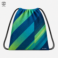 Bolsa con Cordón Personalizada, Mochila Deportiva de Poliéster, Bolsa de Regalo Promocional para la Escuela, Venta al Por Mayor, OEM, GWP