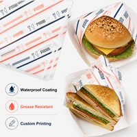 Papier enduit PE simple face de qualité alimentaire 40 g/m², imperméable et résistant à la graisse, impression personnalisée pour doublure de plateau de boulangerie, emballage alimentaire pour traiteur