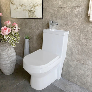 Bồn cầu và chậu rửa mặt gốm sứ cao cấp, thời trang, giá rẻ, kết hợp phòng tắm và chậu rửa mặt, bồn cầu có chậu rửa trên trên cùng - Product Image 5