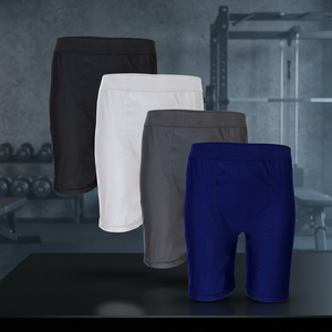 Shorts de sport pour homme OUZE, couleur unie, été, tissu polyester/coton, séchage rapide, respirant, écologique, taille élastique, style décontracté - Product Image 3