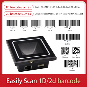 Haute Performance 86 Commutateur Intégré Automatique QR Code Contrôle D'accès 1D/2D CMOS Barcode NFC Scanner TTL/USB/Filaire Stock - Product Image 4