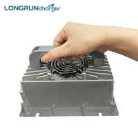 Chargeur de batterie Lifepo4 AC/DC Longrun Q2-800W 800W 24V-72V IP66 étanche, chargeur rapide en alliage d'aluminium, efficacité de 93%