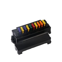Boîtier de fusibles et de relais 10 voies, bloc de fusibles automobile multi-circuits avec couvercle détachable pour modification automobile, fourni par l'usine
