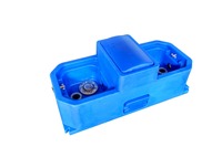 Abreuvoir automatique chauffant 113 cm 300W pour moutons, abreuvoir électrique 2 points à boule flottante isolé pour veaux 26L