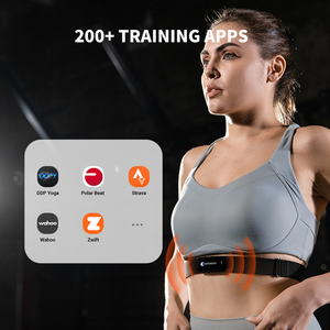 Outdoor Fitness Sensor H9Z Chest Heart Rate Monitor BLE 5.0 ANT+IP67 Rechargeable <b>Battery</b> Bike Computer with Optical <b>Ring</b> Style - Product Image 5