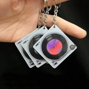 Chine Top Fabricant Diy Personnalisé Personnalisé Uv Impression Photo Nfc Carré Instagram Mini <span class=keywords><strong>Kpop</strong></span> Album Cd Boîte Acrylique Porte-clés - Product Image 1