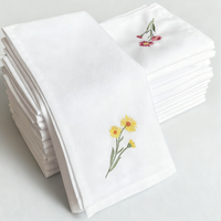 Personnalisé Nouvel An Noël Soeur Cadeau Noël Broderie Serviette Coton Lin Tissu Réutilisable Table Dîner Tissu Serviettes Décor