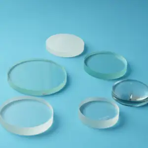 Fabricant personnalisé transparent saphir borosilicate enduit de feuille de verre de quartz fenêtre optique pour l'observation médicale