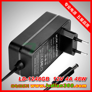 Lvdian <b>Power</b> Adapter 12V 4A DC Output Wall <b>Plug</b> Type With 3C Certification For Electronics - Product Image 5