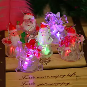 Ychon Led圣诞雪人创意塑料装饰圣诞树装饰品悬挂节日婚礼圣诞球花环