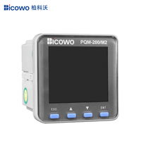 Compteur numérique multifonction Bicowo triphasé quatre fils sur rail DIN, plage 110V-264V, affichage LCD, précision 0,5