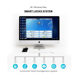 מערכת נעילה חכמה עם גישה לכרטיסי מפתח ותוכנת צ 'ק-אין תוכנה כוללת מנעול כניסה לחדר ואביזרים - Product Image 5