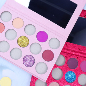 Bán Sỉ Bảng Màu Mắt Rỗng 15 Màu Bảng Màu Mắt Rỗng Nhãn Hiệu Riêng Bảng Màu Mắt Sáng Bóng Vàng Kim Sombras De Ojos 26Mm - Product Image 1