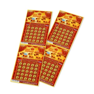 บัตรพิมพ์ดิจิทัลดีไซน์ล้ำสมัยปี 2025 บัตรลอตเตอรี่แบบขูด บัตรเสี่ยงโชค เกมลอตเตอรี่ - Product Image 1