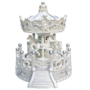 Angeli rotondi novità e decorazione creativa per la casa bianco/argento-altezza 170mm - Product Image 1