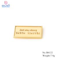 Label Logam Kustom DD untuk Tas, Tag Logam Berukir Laser untuk Botol Parfum