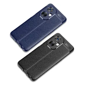 เคสโทรศัพท์ป้องกันคุณภาพสูงลายลิ้นจี่ธุรกิจป้องกันรอยขีดข่วนและตกหล่นกระเป๋าหนัง PU OPP สำหรับ OnePlus nordce 3Lite - Product Image 1