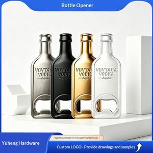 Ouvre-bouteille de bière aimanté pour réfrigérateur et décapsuleur électroplaqué, design créatif, modèle WL0028 pour usage domestique et extérieur - Product Image 2