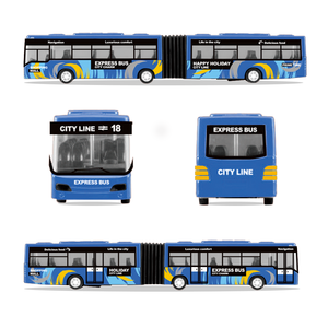 Modèle de bus articulé en alliage moulé sous pression à double section, échelle 1:32, 28 cm, avec lumières et sons, pour garçons - HDX HDX072800 - Product Image 3