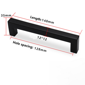 모던 매트 블랙 도어 풀 핸들 슬라이딩 옷장 및 팬트리 캐비닛용 - Product Image 3