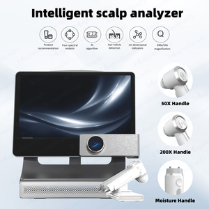Appareil de beauté d'analyse du cuir chevelu et de détection des follicules pileux nouvelle technologie <span class=keywords><strong>2026</strong></span>, microscope 200x, 13 voyants lumineux, analyseur de cuir chevelu - Product Image 2
