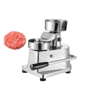 Sıcak satış mini hamburger yapma makinesi manuel sığır/balık/tavuk burger patty yapma makinesi Hamburger patty