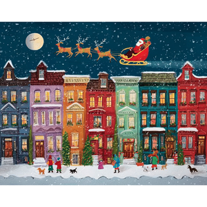 CHENISTORY Kit Pittura Fai da Te di Natale con Numeri, Pittura Acrilica su Tela con Numeri, Illustrazione Artistica da Parete per Regalo Fai da Te - Product Image 6