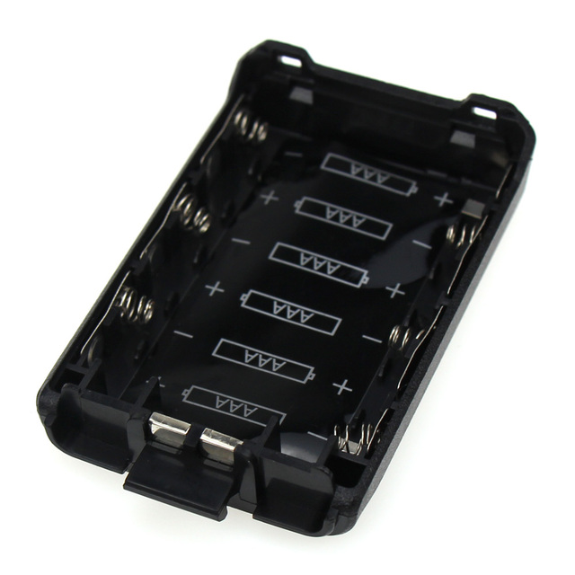 2-Way Radio Accessories Batteries Case UV5R Extended 6x AAA Battery Pack Case for BaoFeng UV-5R UV5RB UV-5RE Walkie Talkie