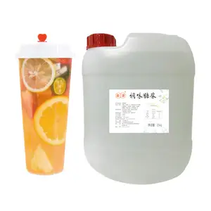 25kg a granel taiwan bolha chá açúcar frutose xarope frutose cristalise produção para boba chá loja