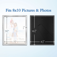 Desain indah PS 4X6 5X7 8X10 8.5X11 11X14 emas perak putih bingkai foto hitam plastik foto gambar