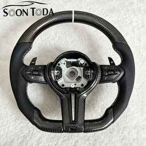 Verbessertes Perforiertes Leder-Karbon-M-Modell Autolenkrad für BMW F22 F10 F90 535i E90 E39 E36 F33 F36 F22 F23 F46 F35 - Product Image 1