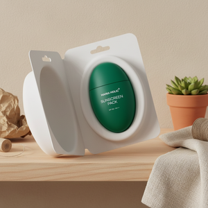 Produits d'emballage biodégradables, boîte moulée en pâte à papier pour un emballage durable de crème solaire - Product Image 1