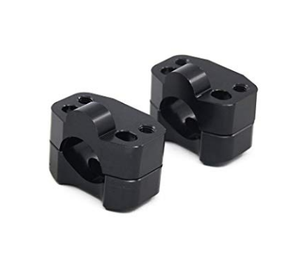 Black CNC <b>Handlebar</b> Riser with Mounting Clamp Adapter 22mm to 28mm Exchange for Off-Road Motorcycles - Product Image 2