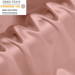 Großhandel 30mm 140cm Seiden satin Stoff Rolle Brokat Gummi Rot Farbe Plain Custom Seiden satin Stoff für Bodycon - Product Image 1
